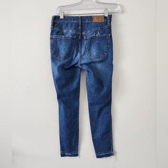 MADEWELL | 10" High Rise Skinny Jeans in Dewitt Wash Button Fly Size 25 - Picture 2 of 7